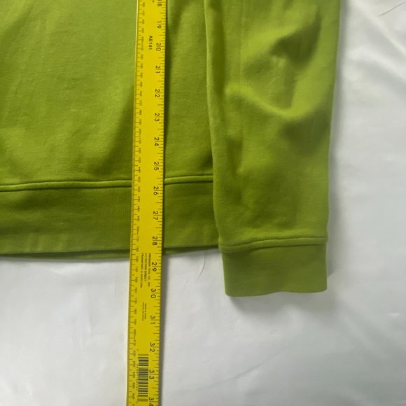 Robert Talbott Sweatshirt Adult L 1/4‎ Zip Green Pullover Pima Cotton Mens Polo - Picture 12 of 15